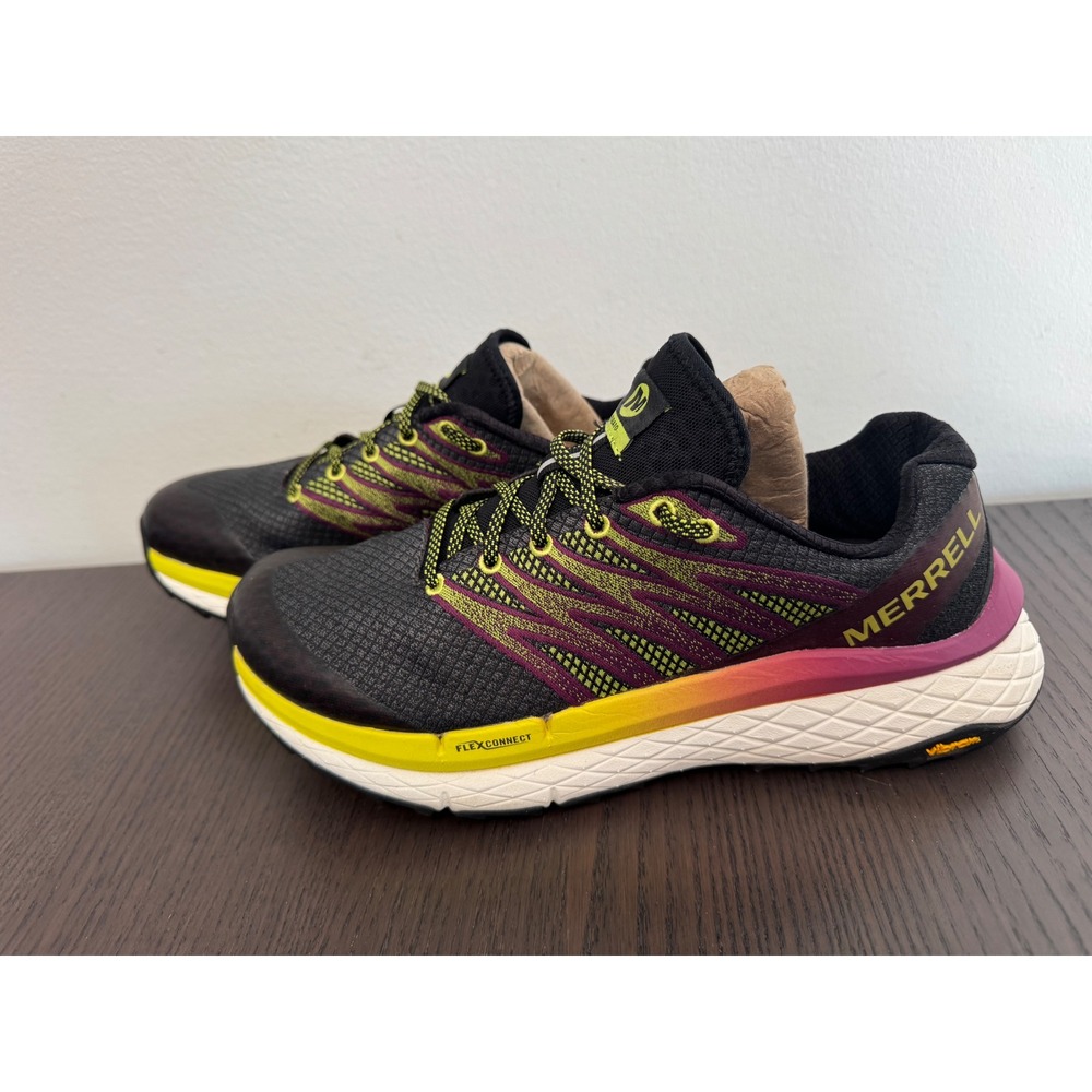 Merrell Rubato Trail Running Shoes Womens 9.5 Black Multi Vibram Sole sneakers